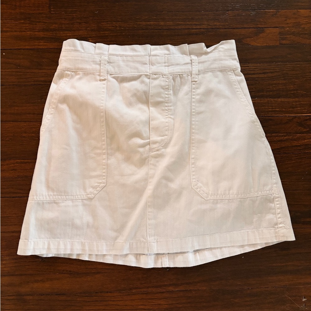 American Eagle White High Waisted Mini Skirt